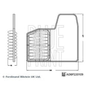 Blue Print Engine Air Filter fits Suzuki Ignis III 2020 on 1.2