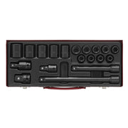 Sealey Impact Socket Set 19pc 1/2"Sq Drive Metric AK5619M Sealey - Dynamic Drive