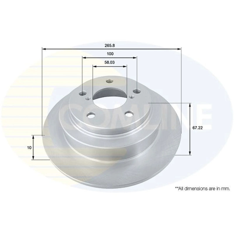 Comline Front & Rear Brake Discs & Pads fits Subaru Impreza 2000-2009 1.6