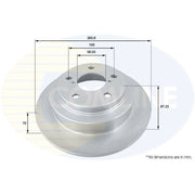 Comline Front & Rear Brake Discs & Pads fits Subaru Legacy IV 2003-2009 3.0