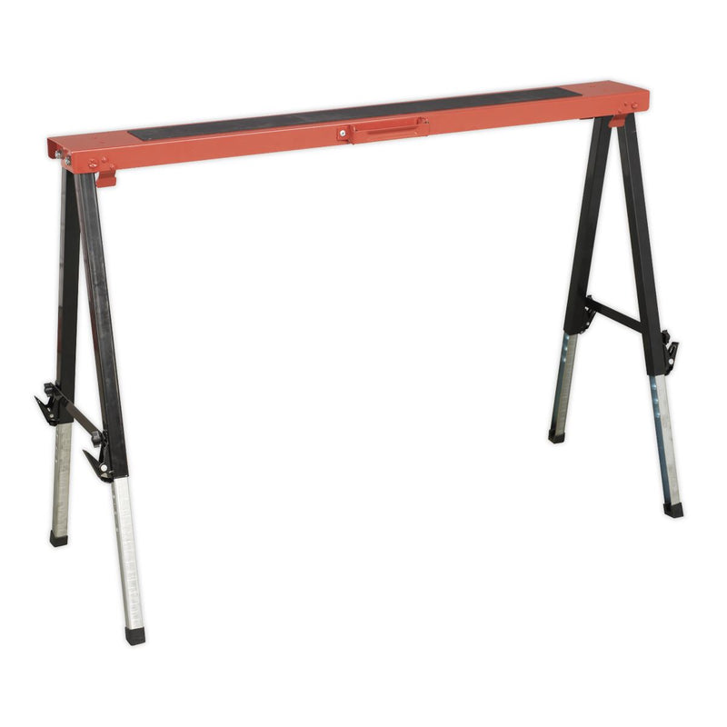 Sealey Fold Down Trestle Adjustable Legs 150kg Capacity FTAL1 Sealey  - Dynamic Drive