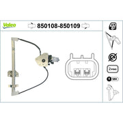 Valeo Electric Window Regulator Lifter Left Front 850108