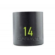 Carlyle Tools 1/2In Drive 14mm 6 Pt Stubby Impact Socket - image 1
