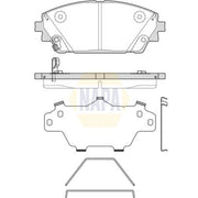 NAPA Front Brake Pad Set fits Mazda 3 2018-2021 1.5 1.8 2.0