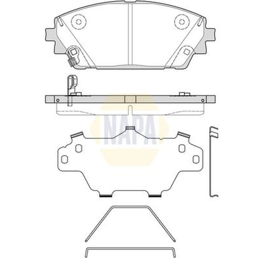 NAPA Front Brake Pad Set NBP1925