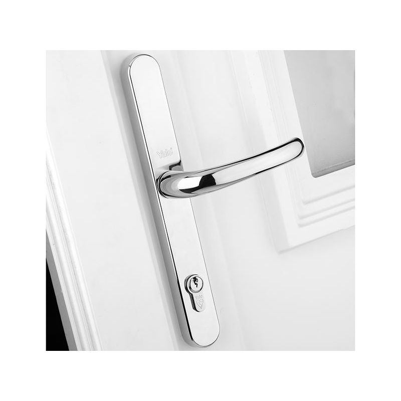 Yale Locks Retro Door Handle PVCu Polished Chrome Finish Yale Locks - Dynamic Drive