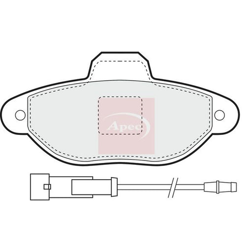 Apec Front Brake Pad Set PAD812