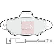 Apec Front Brake Pad Set fits Fiat Panda 2003 on 1.1 1.2