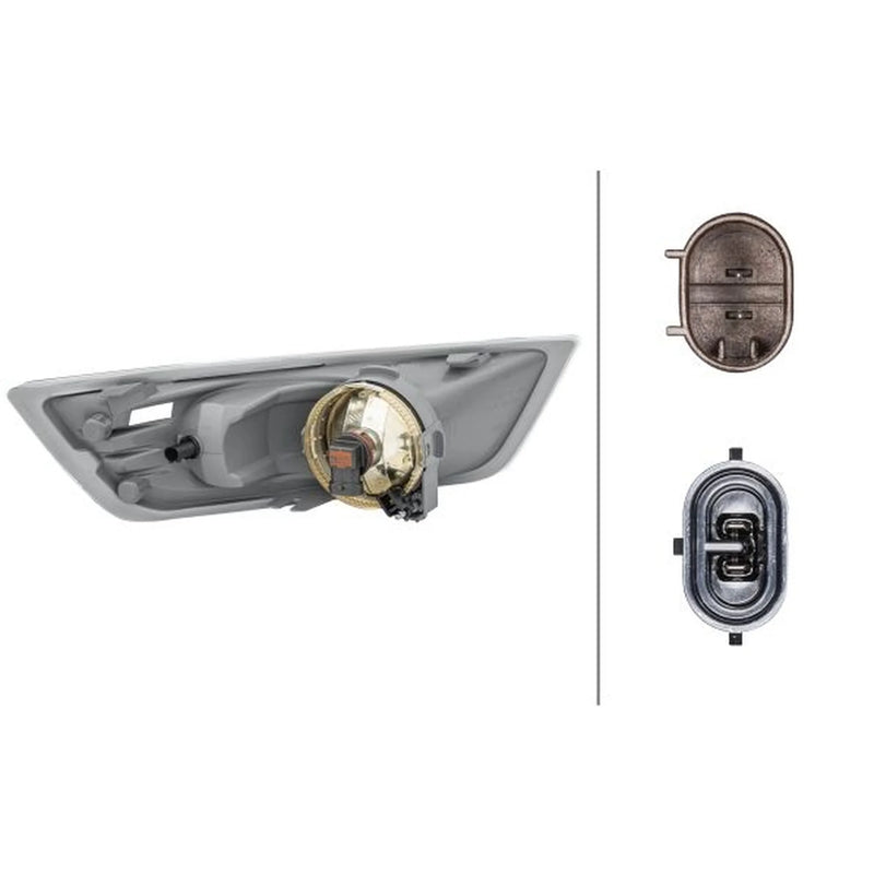 Hella Front Left Fog Light W5W fits Ford Galaxy II 2006-2015 1.6 1.8 2.0 2.2 2.3