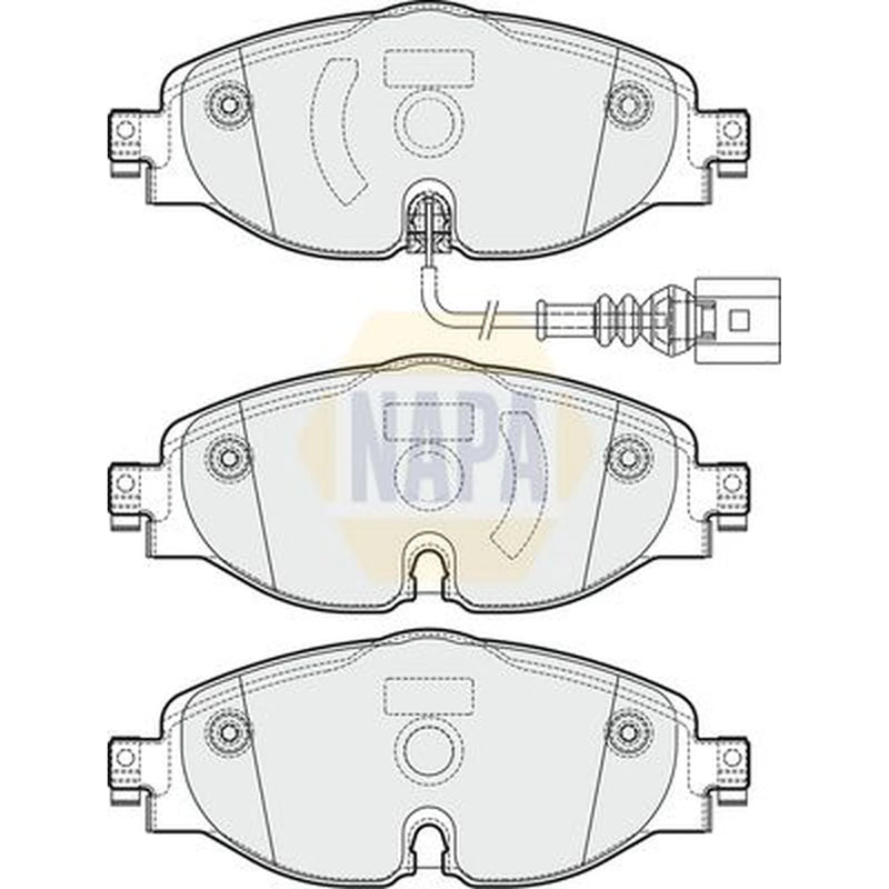 NAPA Front Brake Pad Set fits Audi A1 2018 on
