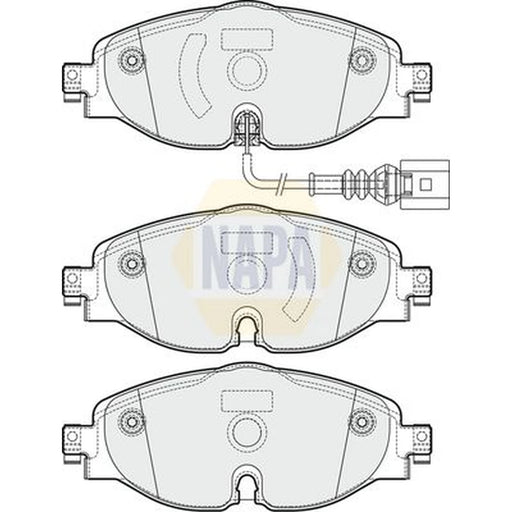 NAPA Front Brake Pad Set NBP1437