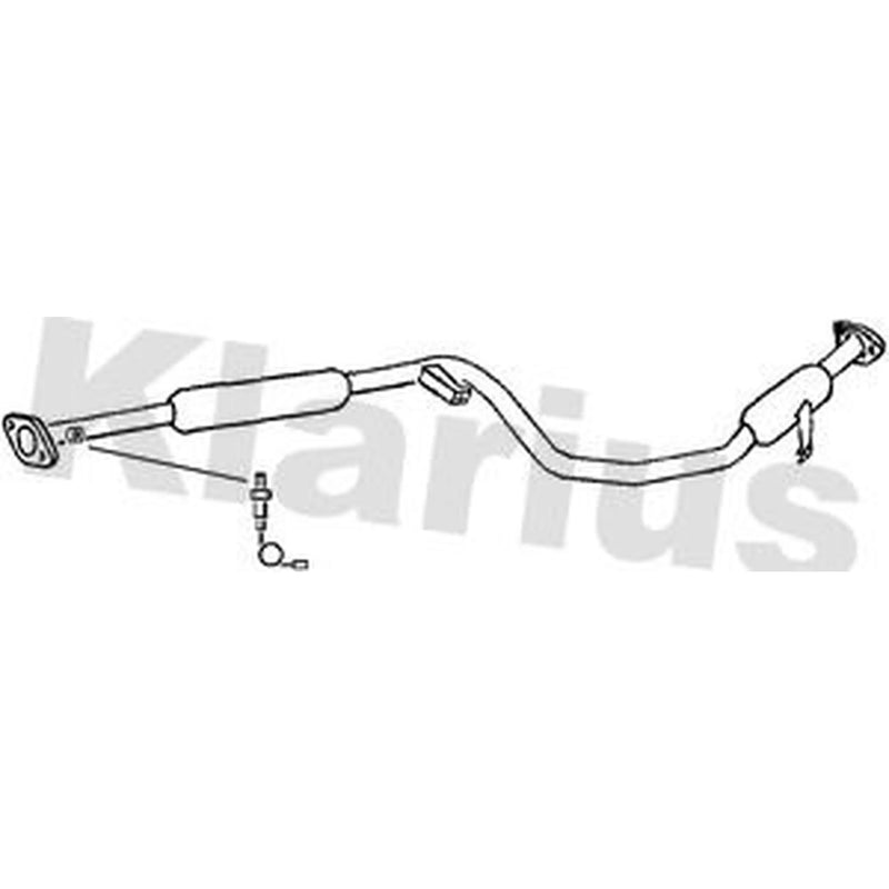 Klarius Box With Centre Pipe Centre fits Mitsubishi Galant 1996-2000 2.0