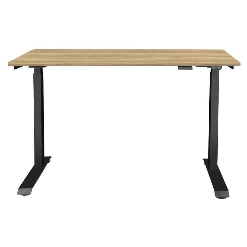 Dellonda Single Motor Adjustable-Height Electric Sit/Stand Desk - Oak Desktop Dellonda - Dynamic Drive