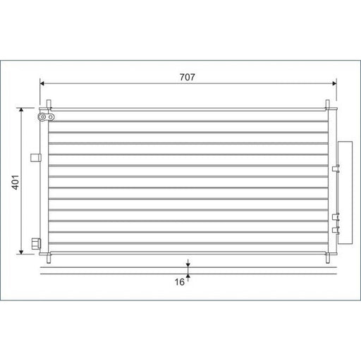 Valeo Air Conditioning Condenser 822593