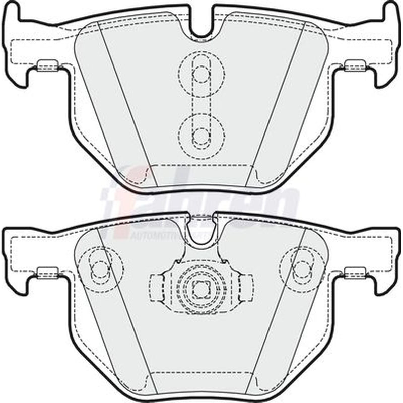 Fahren Rear Brake Pad Set FBP3341