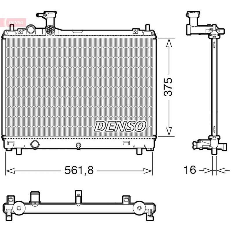 Denso Engine Radiator fits Suzuki Swift V 2017 on 1.0 1.2