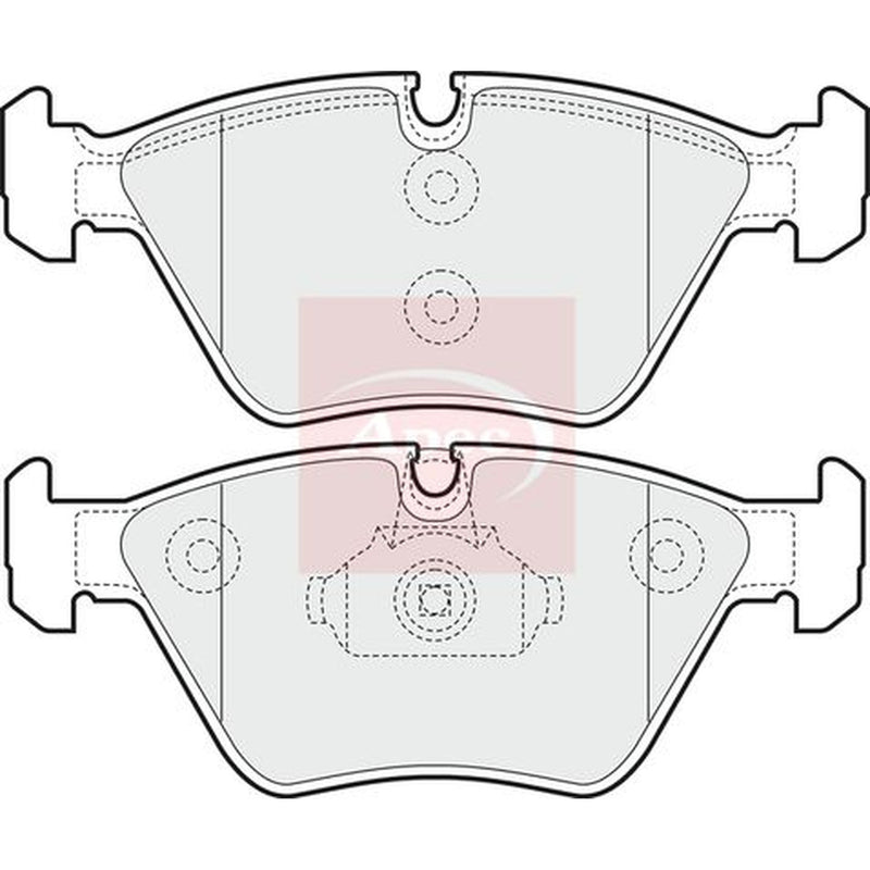 Apec Front Vented & Rear Vented Brake Discs & Pads fits BMW 3 1999-2007