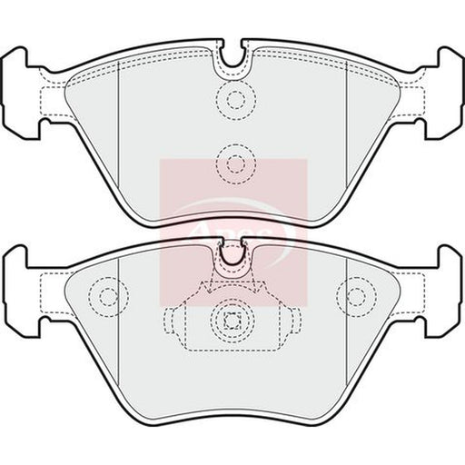 Apec Front Brake Pad Set fits BMW 3 1994-1995 3.0