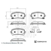Blue Print Rear Brake Solid Discs & Pads fits Haval Chitu 2021 on