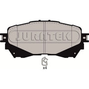 Juratek Front Brake Vented Discs & Pads fits Mazda 6 2012-2020 2.0 2.2 2.5