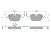 Bosch Front & Rear Pads fits BMW Z1 Roadster 1988-1991 2.5