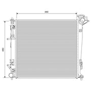 Valeo Engine Radiator 701630