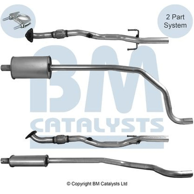 BM Catalysts Exhaust Pipe OD fits Opel Corsa D 2006-2014 1.4