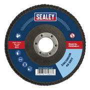 Sealey Flap Disc Zirconium 125mm 22mm Bore 40Grit FD12540 Sealey  - Dynamic Drive