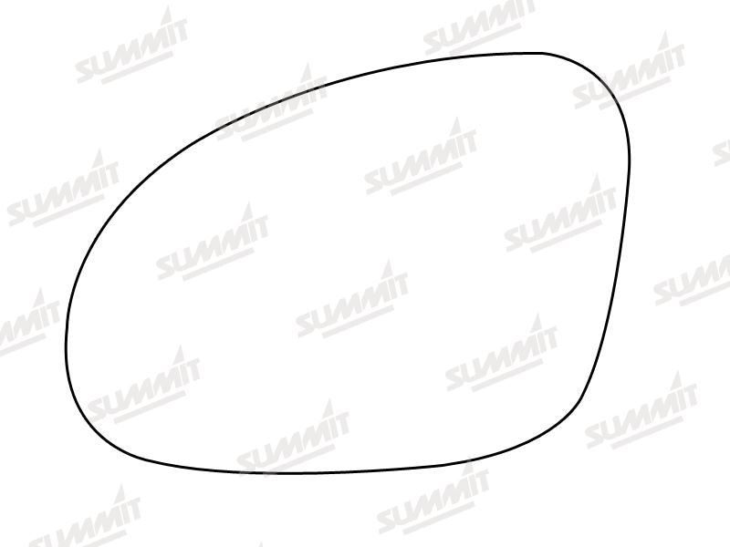 Summit Heated Base Plate With Standard Mirror Glass fits VW Golf/Passat LHS Summit - Bars 4 Cars