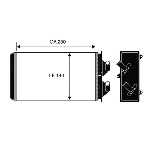 Valeo Heater Matrix Core Heat Exchanger 812303