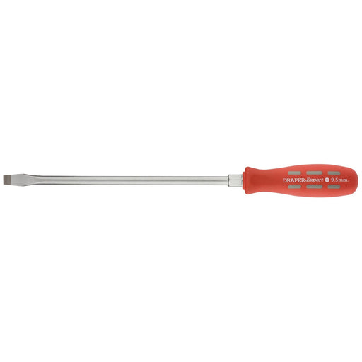 Draper Plain Slot Flared Tip Long Pattern Mechanic's Screwdriver, 9.5 x 250mm Draper - Dynamic Drive