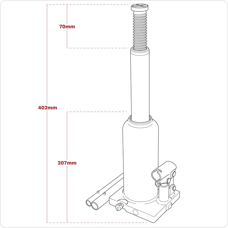 Viking Viking Bottle Jack 5 Tonne PBJ5S Viking - Dynamic Drive