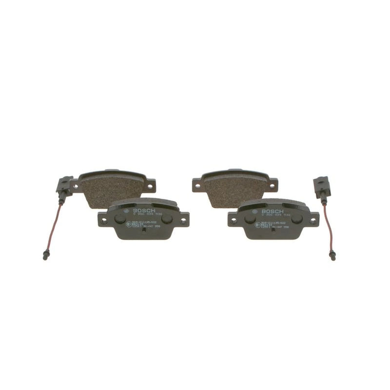 Bosch Front & Rear Pads fits Fiat Bravo II 2007-2014 1.4
