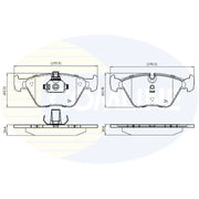 Comline Front & Rear Brake Discs & Pads fits BMW 3 1999-2007
