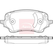 Apec Front Brake Pad Set fits Ford Puma 2019-2020 1.0 1.5