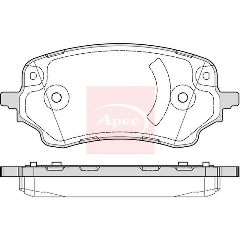 Apec Front Brake Pad Set fits Ford Puma 2019-2020 1.0 1.5