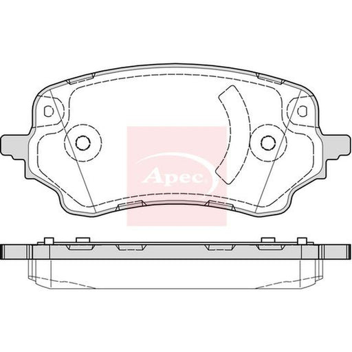 Apec Front Brake Pad Set fits Ford Puma 2019-2020 1.0 1.5