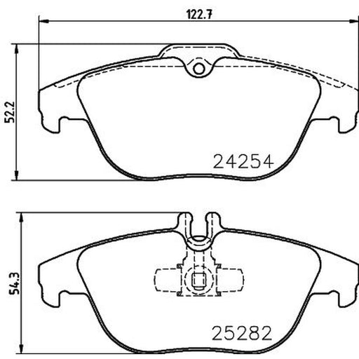 Mintex Front & Rear Pads fits Mercedes-Benz Glk-Class 2008-2015