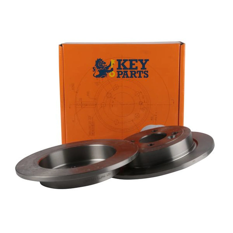 Key Parts Rear Brake Solid Discs & Pads fits Mini Mini 2001-2008