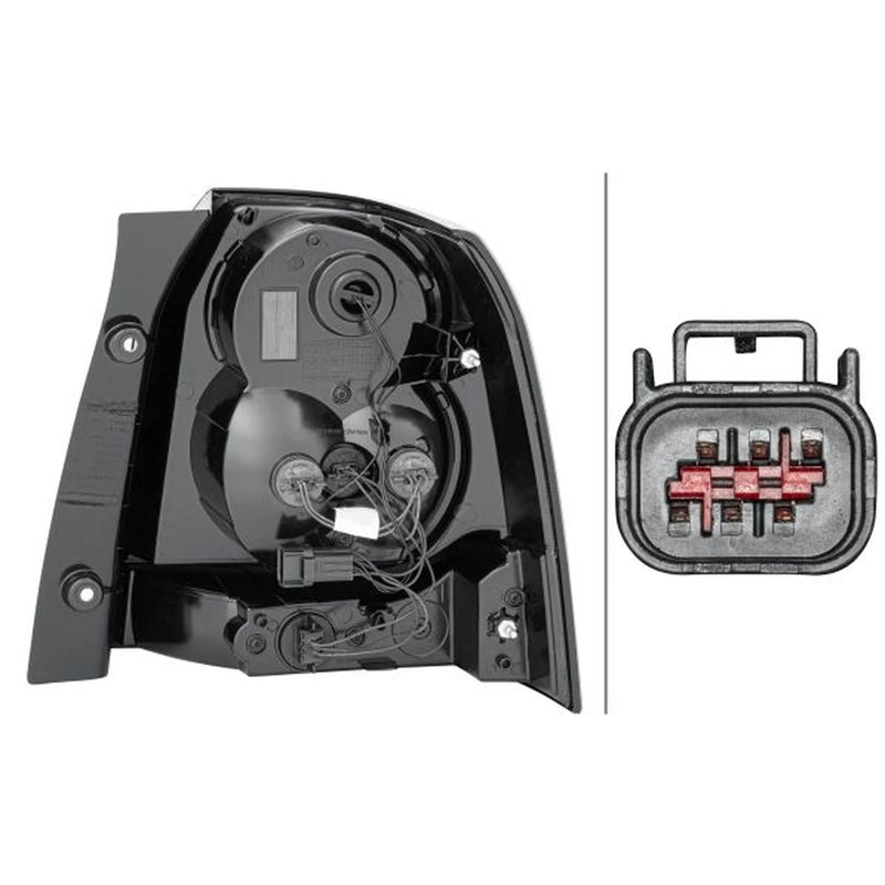 Hella Tail Light / Lamp W21W Left fits Land Rover Freelander 2 2006-2014
