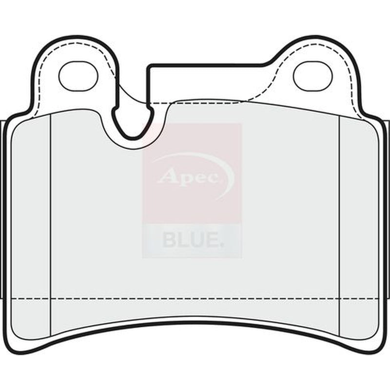 Apec Rear Brake Pad Set fits VW Touareg 2007-2010 3.0
