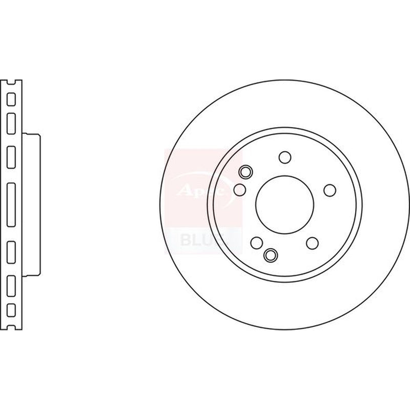 Apec Front & Rear Brake Discs & Pads fits Mercedes-Benz E-Class 2000-2002