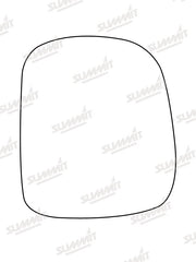 Summit Stick-On Standard Mirror Glass fits Nissan Serena LHS Summit - Bars 4 Cars