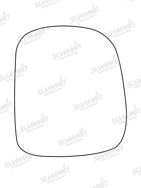 Summit Stick-On Standard Mirror Glass fits Nissan Serena LHS Summit - Bars 4 Cars