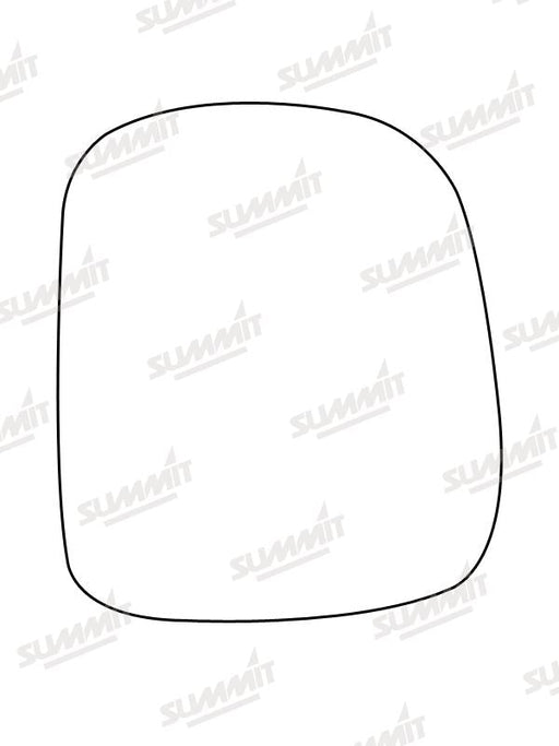 Summit Stick-On Standard Mirror Glass fits Nissan Serena LHS Summit - Bars 4 Cars