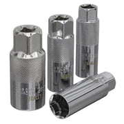 Sealey Spark Plug Socket Set 4pc 3/8"Sq Drive AK6556 Sealey - Dynamic Drive