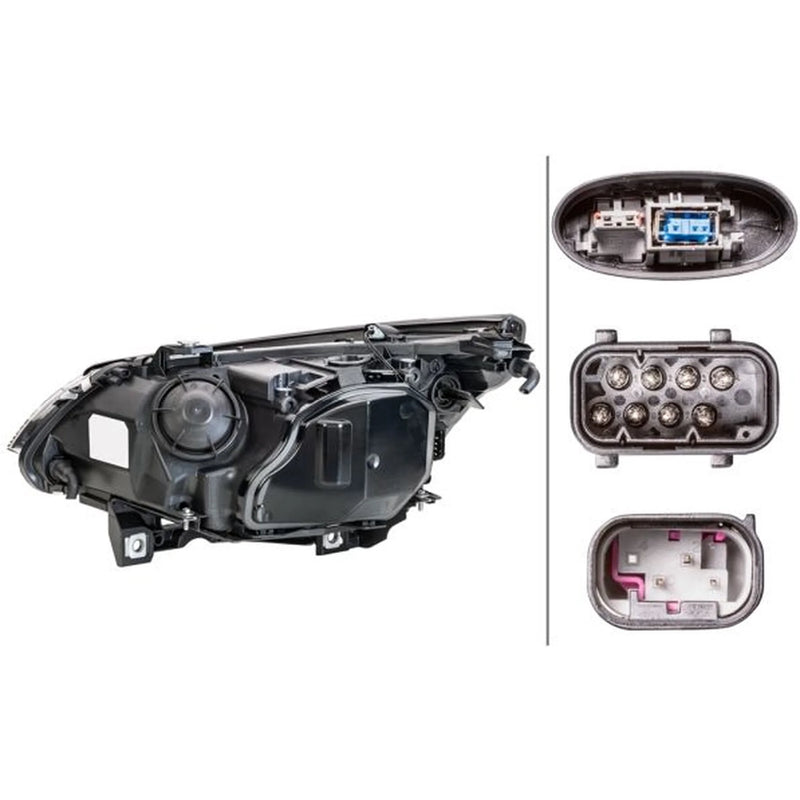 Hella Headlight Headlamp PY21W Right fits BMW 5 2001-2010