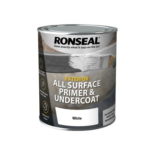 Ronseal All Surface Primer & Undercoat Exterior White 750ml Ronseal - Dynamic Drive