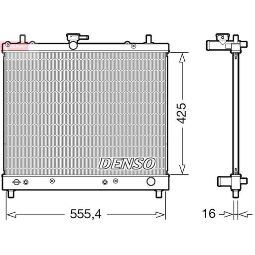 Denso Engine Radiator fits Daihatsu Terios 2005-2006 1.5