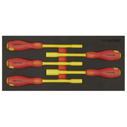 Premier Insulated Nut Driver Set with Tool Tray 5pc - VDE Approved Sealey Premier - Dynamic Drive